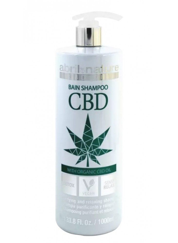 Шампунь з органічною конопляною олією для детоксикації Abril et Nature CBD Oil Shampoo 1000 мл