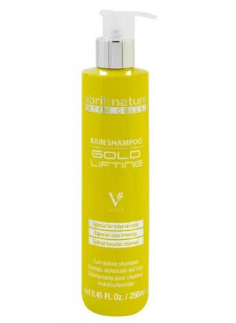 Шампунь зі стовбуровими клітинами, для в'юнкого волосся Abril et Nature Stem Cells Bain Shampoo Gold Lifting 250 мл 