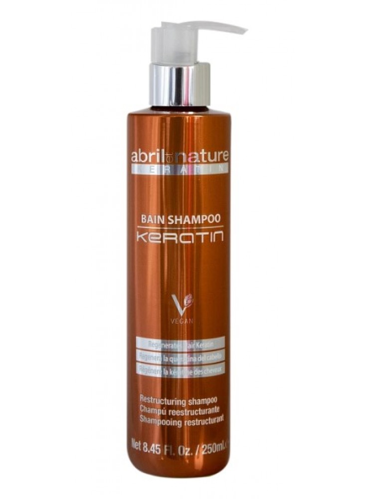 Відновлюючий і регенеруючий шампунь з кератином Abril et NatureBain Shampoo Keratin 250 мл